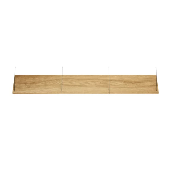 Brace shelf Oak 1800 mm black brackets